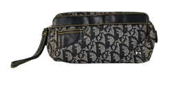 Christian Dior Vintage Pouch, Canvas, Blue/Beige, TR0092, 2*